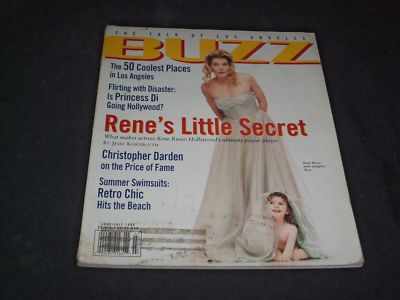 1996 JUNE/JULY BUZZ MAGAZINE - RENE RUSSO AND DAUGHTER - SP 6368