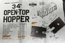 Athearn HO Parts 34'  40' Open-Top Hopper Steel Weights - 1 Pair - NOS 