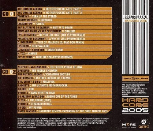 V/A Hardcore 2005 Electric Hellfire - 2x CD, Outside Agency, Neophyte u.v.a. - Bild 2 von 2