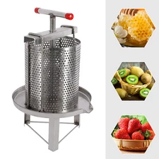 Honey Press Extractor Stainless Steel Manual Honey Wax Pressing Beekeeping Tool