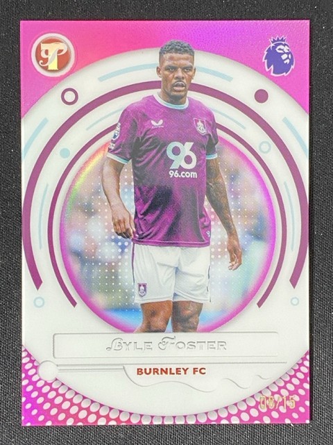 Lyle Foster 2025-26 Topps Pristine Premier League Pink Refractor Base /15 #60
