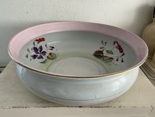 Alte Grosse  Emaille Sch&uuml;ssel Waschsch&uuml;ssel Shabby Brocante  Landhaus Vintage