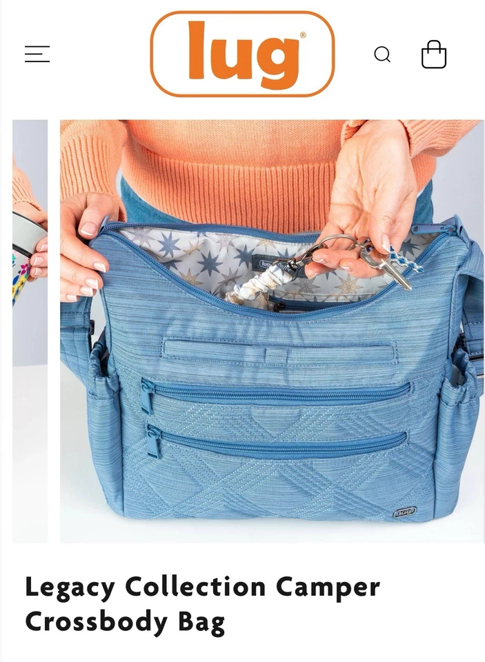 Lug Legacy special Ed Pink Hobo Convertible Crossbody - Camper Sold Out Online - Image 4 of 4