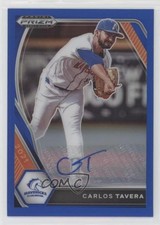 2021 Panini Prizm Draft Picks Blue 63/99 Carlos Tavera #PDP137 Auto 1u6