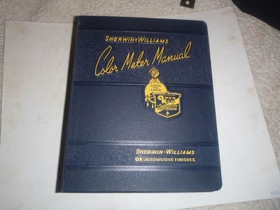 HUGE Sherwin Williams Color Meter Manual Automotive Opex Kem Finishes  1946-56