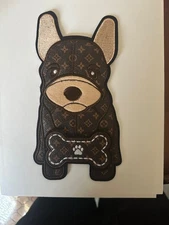 Designer Logo Embroidered Dog and Bone Fashion Clothing Accessories Patch