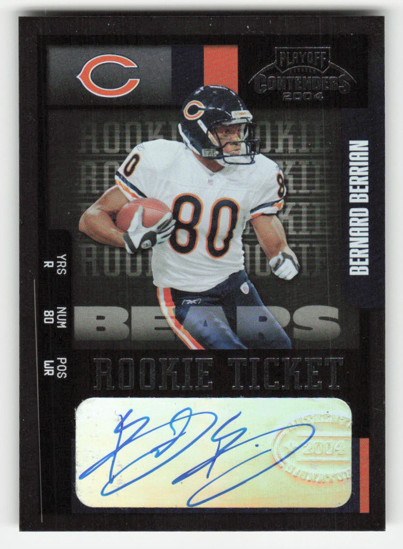 Bernard Berrian Playoff Contenders #109 Autograph