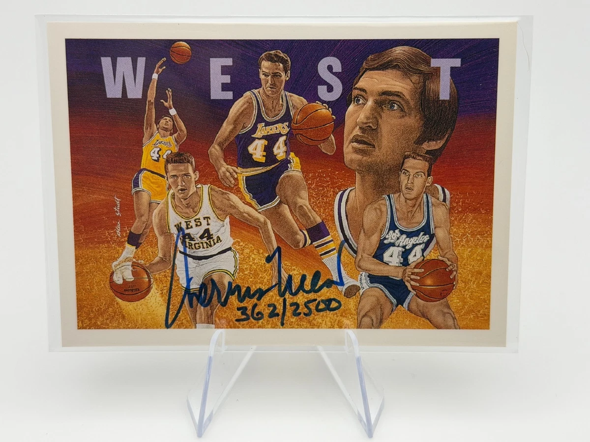 Jerry West Basketball Autographed Sports Trading Cards