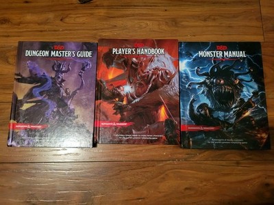 Dungeons & Dragons 5th Ed Core Rulebook Set (Dungeon Master, Monster & Players)