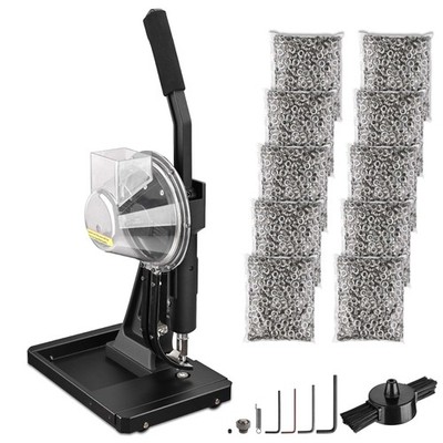 Yescom Grommet Tool Kit 10000pcs 3/8'' Nickel Semi Automatic Grommet Machine