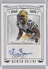 2015 National Treasures Rookie Signatures Gold 11/49 Quinten Rollins Auto 8p8