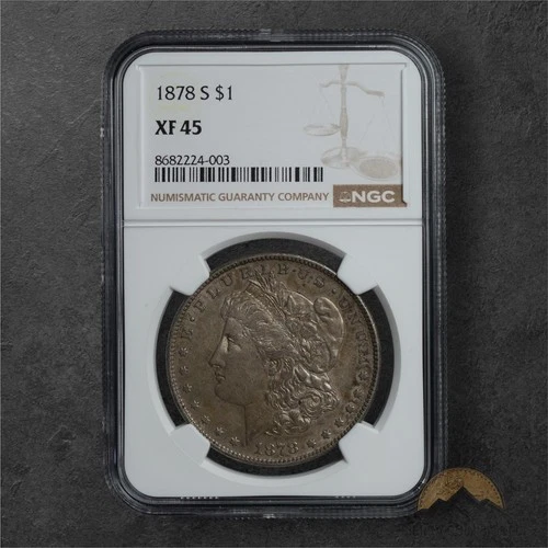 1878-S Silver Morgan Dollar $1 - NGC XF45 - San Fransisco
