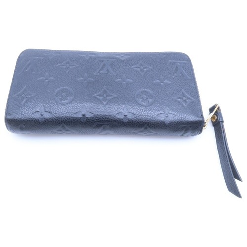 LOUIS VUITTON Long Wallet Monogram Empreinte Black M62121 Authentic From Japan