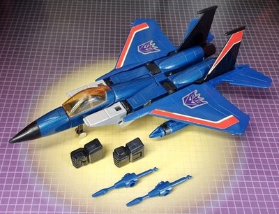 Vintage Hasbro Transformers G1 Decepticon Seeker Jet Thundercracker ''komplett''