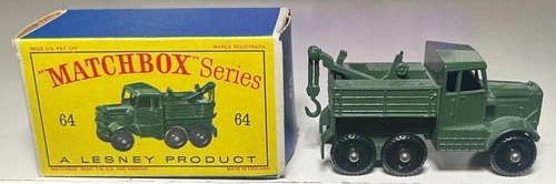 Matchbox Lesney #64 Scammel Break-Down Truck With Box