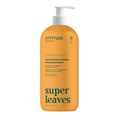ATTITUDE Volume and Shine Hair Shampoo, EWG Verified, For Thin Hair, Naturall...