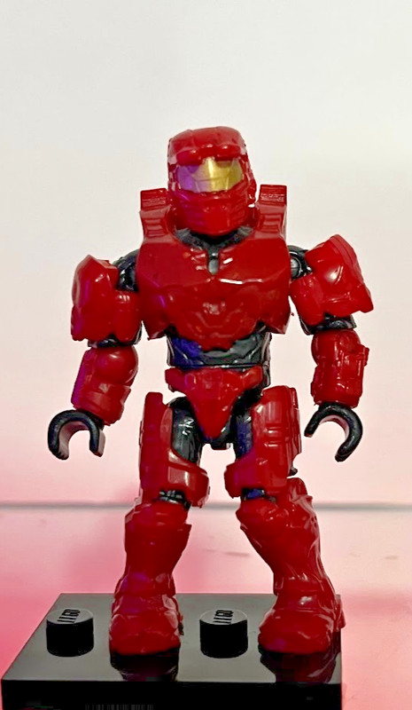 HALO MEGA CONSTRUX RED UNSC SPARTAN MARK IV MINI FIGURE FOXTROT SERIES