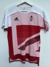 Adidas x Stella McCartney Team GB London 2012 Olympic T-Shirt UK 12 Red White