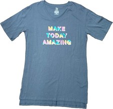 Secret Treasures NWT Women S M 4 6 8 10 Make Today Amazing Gray Sleepshirt