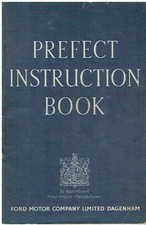 Ford Prefect E493a Saloon Original 1953 Owner Instruction Maintenance Handbook