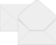 A7 White Envelopes 100 Pack 5x7 V Flap Invitation Cards Mailers Bulk