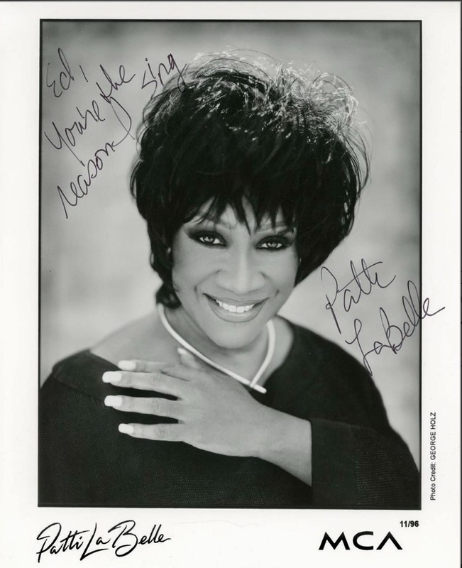 Patti LaBelle Signed Vintage PROMO Signed•Todd Mueller Autographs COA