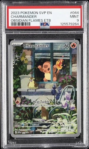 2023 POKEMON SVP EN-SV BLACK STAR PROMO #044 CHARMANDER PSA 9