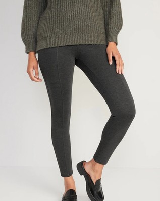 Old Navy Stretch Pull On Grey  High-Rise Skinny Pixie Trousers Size Small NWT