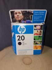 HP 20 Black Ink Cartridge Sealed C6614D EXP 12/2009