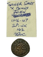 Silver Short Cross Penny King John Spink 142 Circa 1216-1247 Charity 