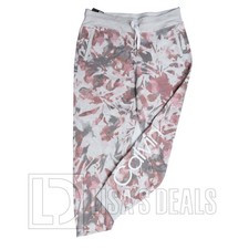 Women's Calvin Klein Printed Fleece Jogger Pants Pink Blue XL XXL