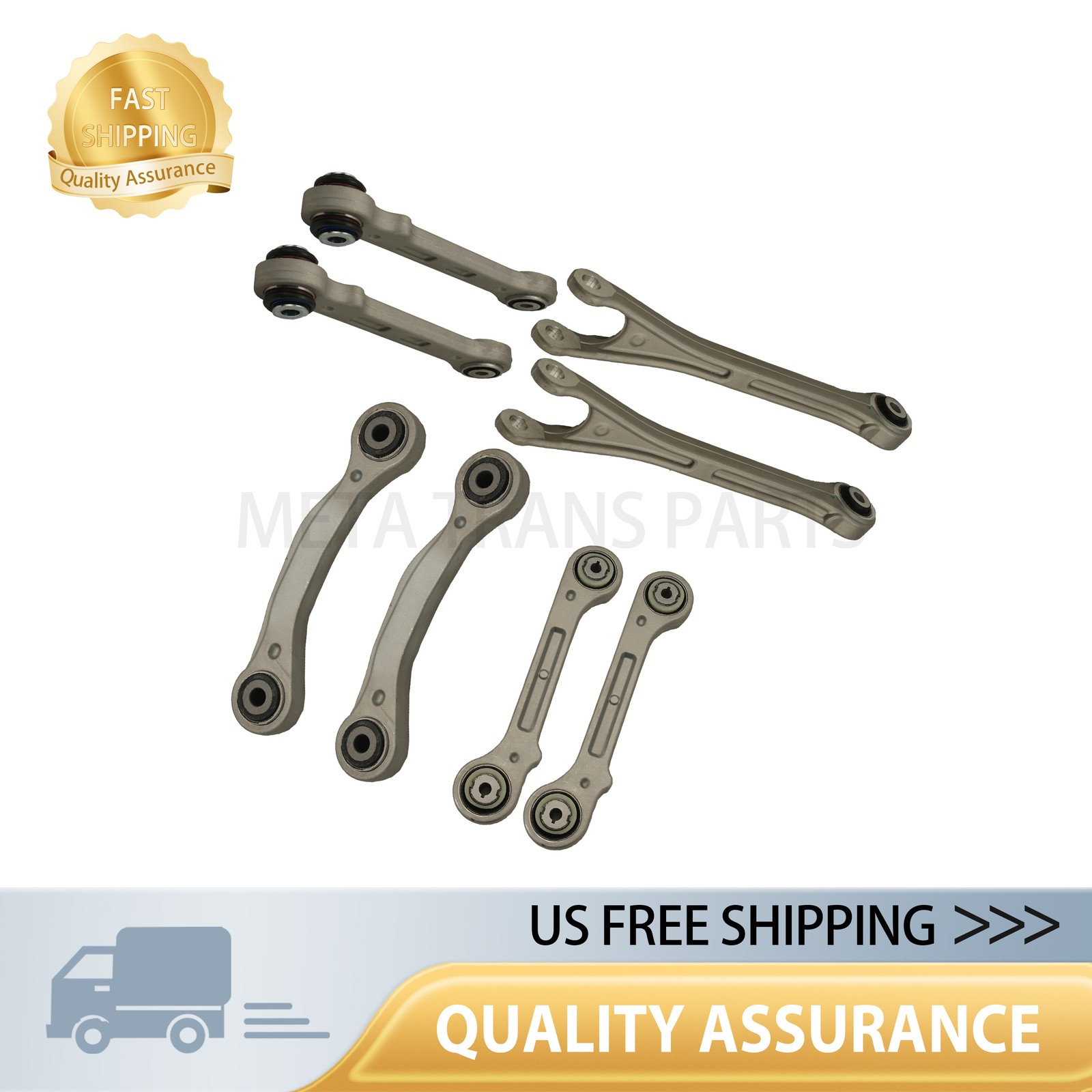8PCS Fits 2017+ Maserati Levante Rear Suspension Control Arm Kit US