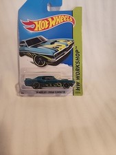 2014 Hot Wheels #219 HW Workshop-Heat Fleet '69 MERCURY COUGAR ELIMINATOR Teal
