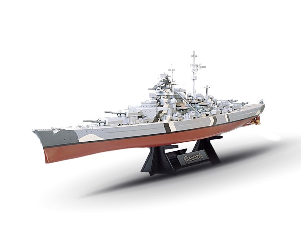 Tamiya German Battleship Bismarck 1:350 78013 modellismo