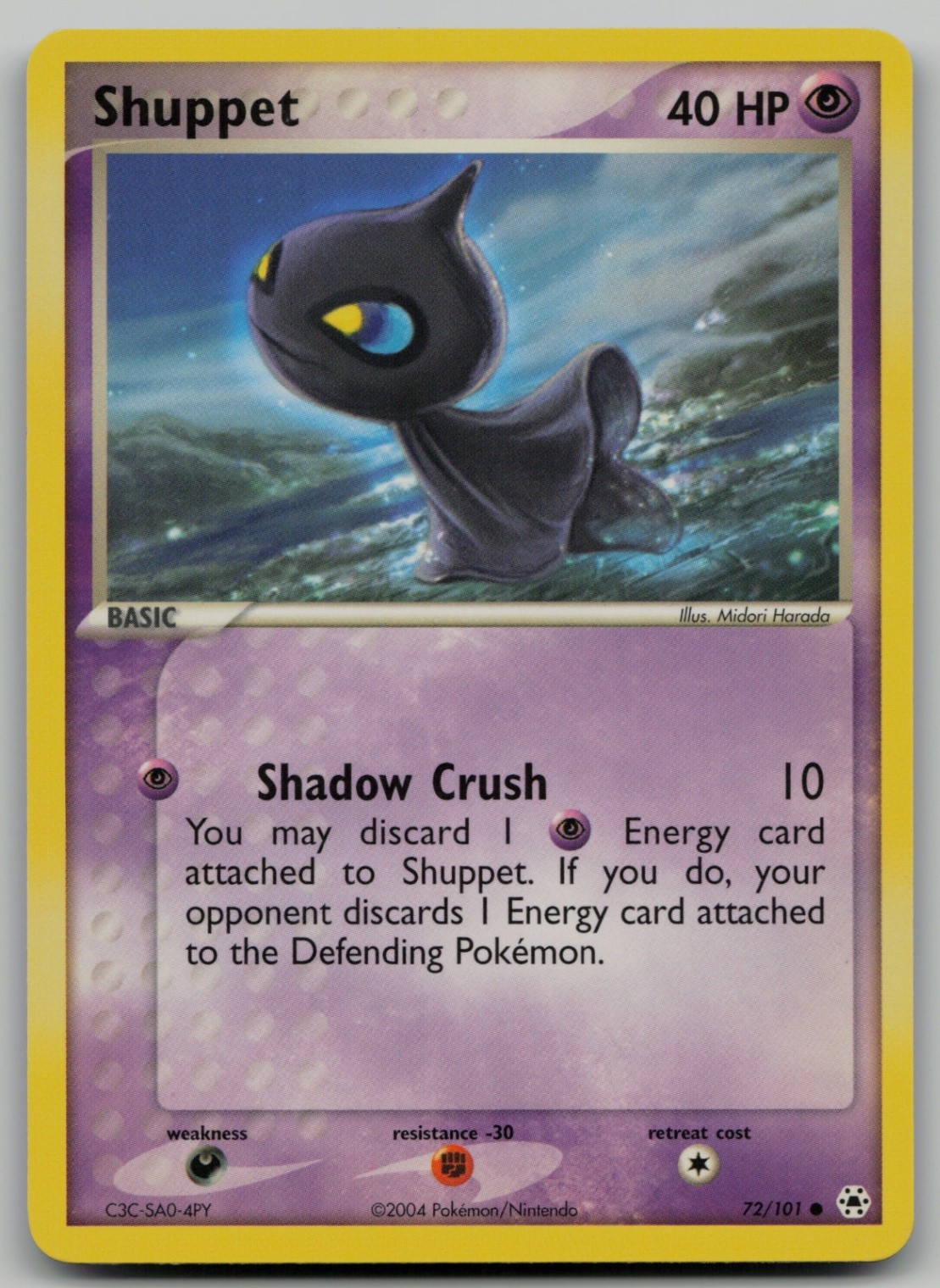 Shuppet Common Hidden Legends 72/101 NM