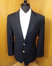 Nautica Kids Boys Size 14R Navy Blue Blazer Gold Buttons