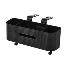 Multifunctional Car Tissue Box with Cup Holder and Hooks for Back Storage H3U1
