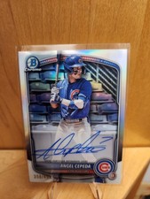 2025 Bowman Chrome Angel Cepeda 1st Prospect Auto Refractor /499 Cubs