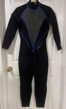 Womens Seaquest 3mm Wetsuit black with Blue trim size 9/10 Thermal Protection