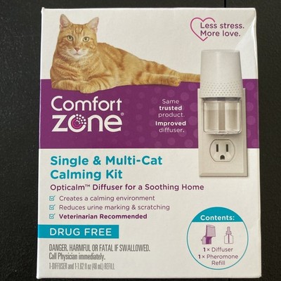 Comfort Zone Single & Multi-Cat Calming Kit Plug-In Defuser & Refill 187la