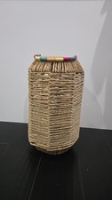 Seagrass Rope Wrapped Lantern with Handle Ind...
