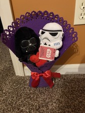 Star Wars Plush Bouquet NEW Darth Vader Stormtrooper Hearts Gift
