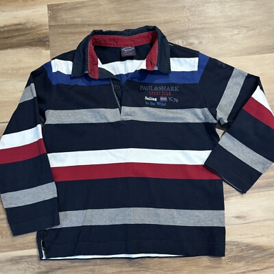 Paul Shark Yachting Shirt Boys Rugby Long Sleeve Polo