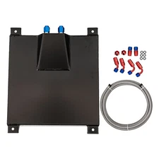 NEW 10 Gallon Aluminum Fuel Cell Gas Tank+Cap+Level Sender+Nylon Fuel Line Kit