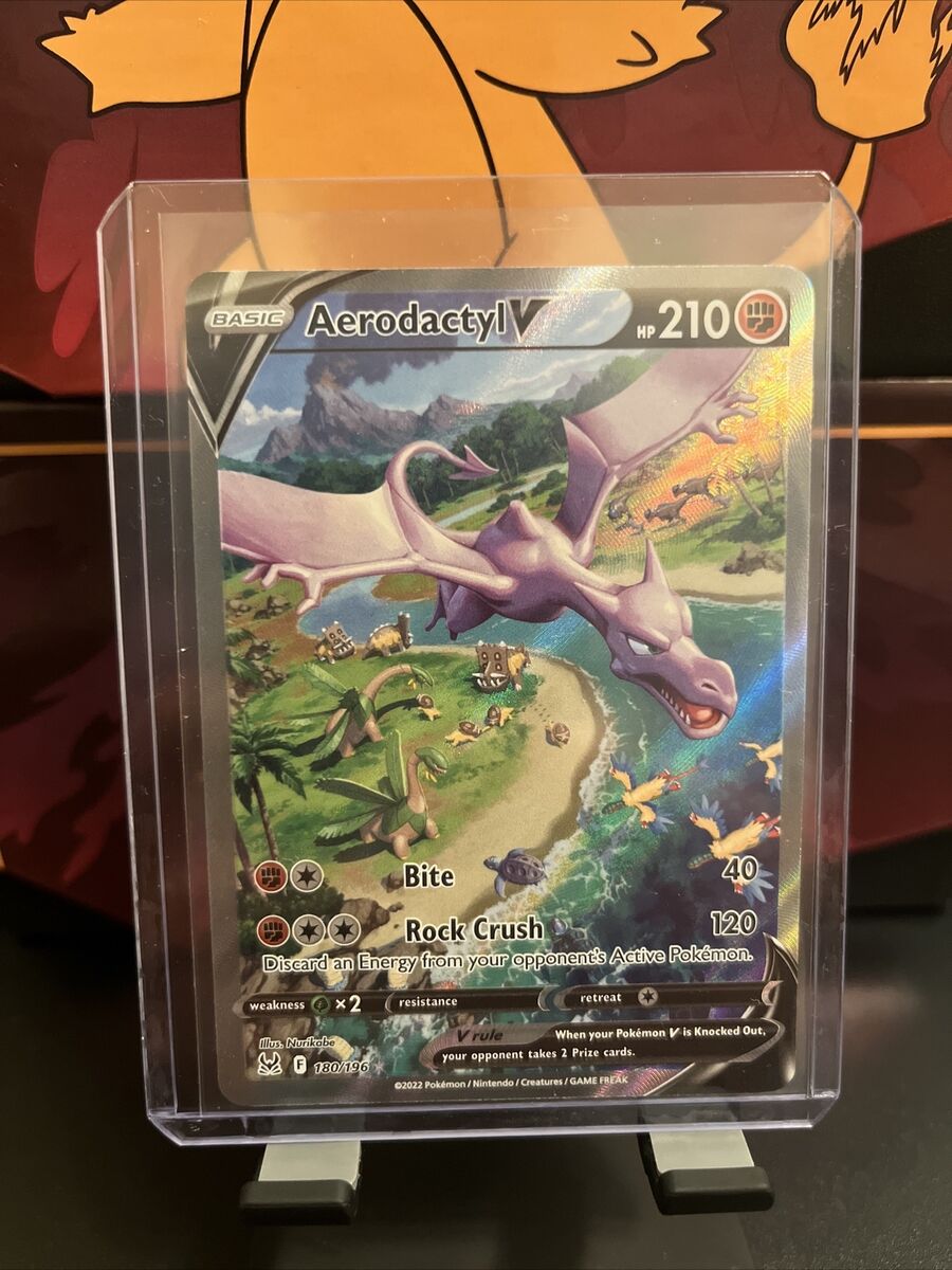  Pokemon - Aerodactyl V - 180/196 Lost Origin Full