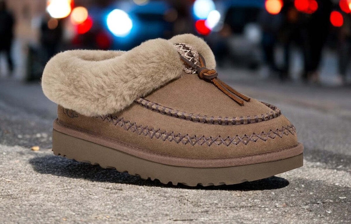 1158258-HCK] WOMENS UGG TASMAN ALPINE SLIPPER 'HICKORY' | eBay