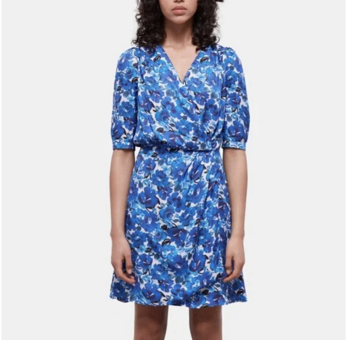 New Women’s blue floral dress The Kooples size 2(6) retail price$365