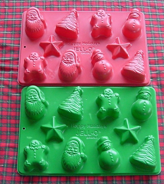 LOT 2/20 JellO Jiggler Christmas Molds Snowman Santa Tree Gingerbread