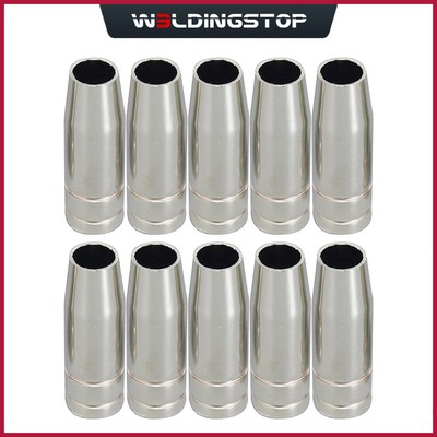 10pcs Conical Gas Nozzle Shield 145.0075 for Binzel 15AK MIG Welding Gun