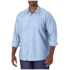 Red Kap Men's Industrial Work Shirt Light Blue